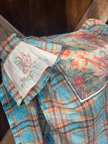 BIRDS OF A FEATHER Flared Sleeve Flannel